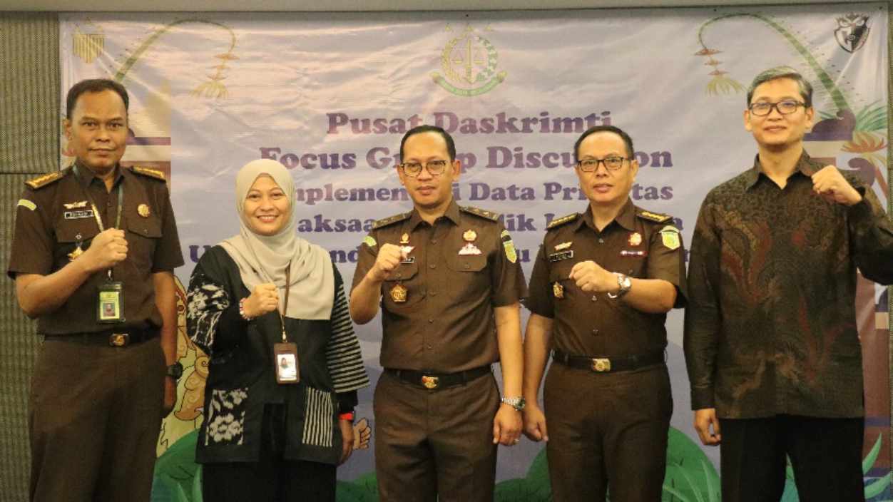Siap Dukung Data Prioritas, Kejaksaan Republik Indonesia Adakan FGD Bersama Satu Data Indonesia 