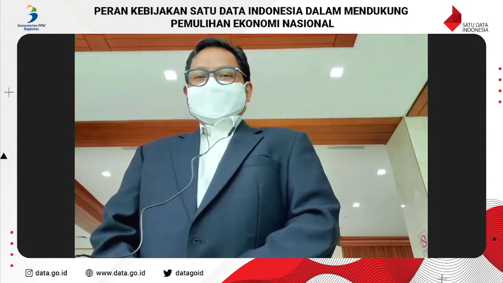 Webinar Satu Data Indonesia: Peran Kebijakan Satu Data Indonesia dalam Mendukung Pemulihan Ekonomi Nasional